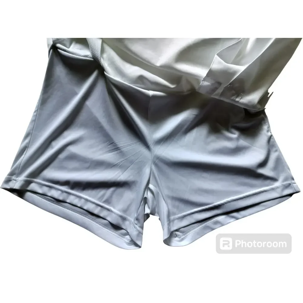 Izod XFG Women's Cool FX White Yelow‎ Golf Skirt Skort Pleated Size 12